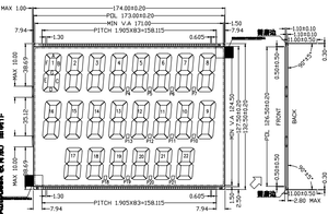 Kundenspezifisches alphanumerisches LCD TN Positives Negatives Segment Anzeige Mono für Kraftstoffspender-Ölmaschine - Product Image 6
