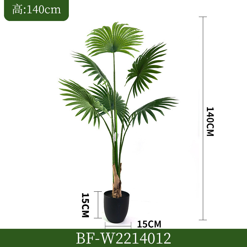 High simulation palmetto-14m-plastic base pot