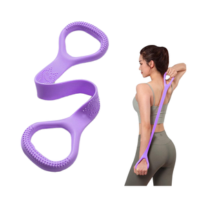 Pure Barre Workout Elástico ABS Bandas de ejercicio Material de látex Figura 8 Fitness Resistencia Loop para brazo Espalda y entrenamiento de hombros - Product Image 1