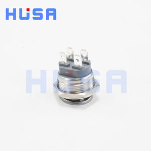 HUSA, interruptor basculante de palanca de 22MM, autoblocante personalizado, 12V, 220V, 15A, 20A, interruptor de botón pulsador, encendido y apagado, coche, RV, parada de arranque de barco automático - Product Image 5