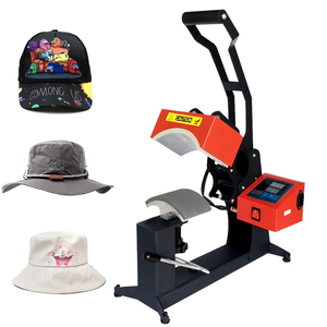 DELIOU Curved Element Clamshell Design Rigid Steel Frame <strong>Digital</strong> LCD <strong>Timer</strong> and <strong>Temperature</strong> <strong>Control</strong> Hat Heat Press Machine - Product Image 5