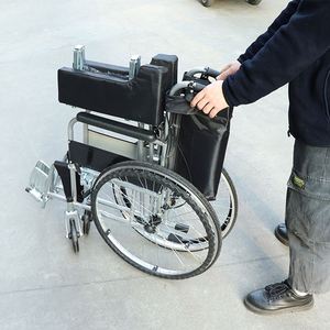 24.1英寸车轮软座垫残疾人手动轮椅，带座便椅 - Product Image 5