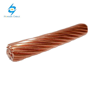 Katı telli yumuşak çekilmiş çıplak parlak bakır topraklama kablosu 12 10 8 6 4 2 AWG havai uygulama için - Product Image 2