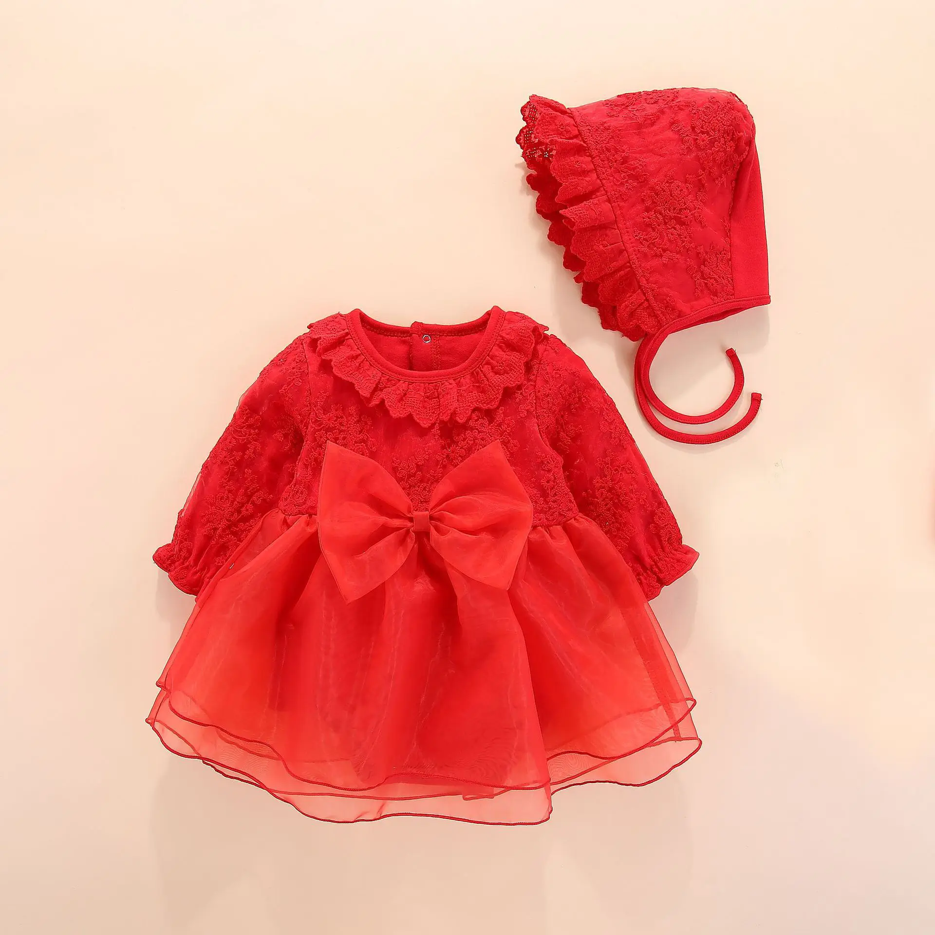 Robe princesse Tutu en dentelle pour petites filles, rose, blanc, tenue de soirée, vêtements avec chapeau, pour anniversaire décontracté, nouvelle collection