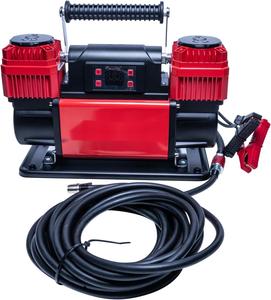 เครื่องอัดอากาศแบบถังคู่ดิจิตอล HF-102-15C-plus 12V สำหรับงานหนัก150PSI 300L/นาทีการไหลของอากาศด้วยสาย2.5เมตร - Product Image 1