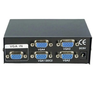 4-Port <strong>VGA</strong> <strong>Splitter</strong> Deep Color 1080p@60Hz Switcher Full HD Dual-Monitor Source TV KTV Clubs Deep Video <strong>Splitters</strong> Converters - Product Image 4