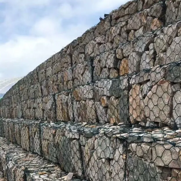 Gabion duvar lowes gabion taş sepetleri gabion kafesleri altıgen demir tel örgü fiyat