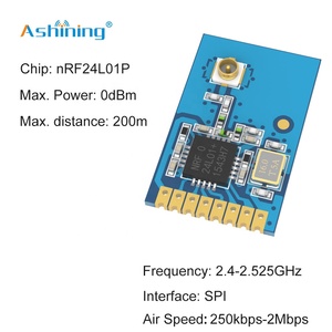 NRF24l01p 2.4 ghz 0dBm 1mW 200 metri modulo rf AS01-ML01IPX raspberry pi IPX antenna piccolo trasmettitore e ricevitore - Product Image 2