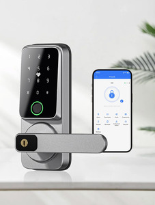 Ttlock กุญแจล็อคอัจฉริยะพร้อมที่จับวัสดุโลหะผสมสังกะสีปลดล็อคทางกุญแจบัตร IC สแกนลายนิ้วมือสำหรับบ้านและโรงแรมสำนักงานโรงเรียน - Product Image 2