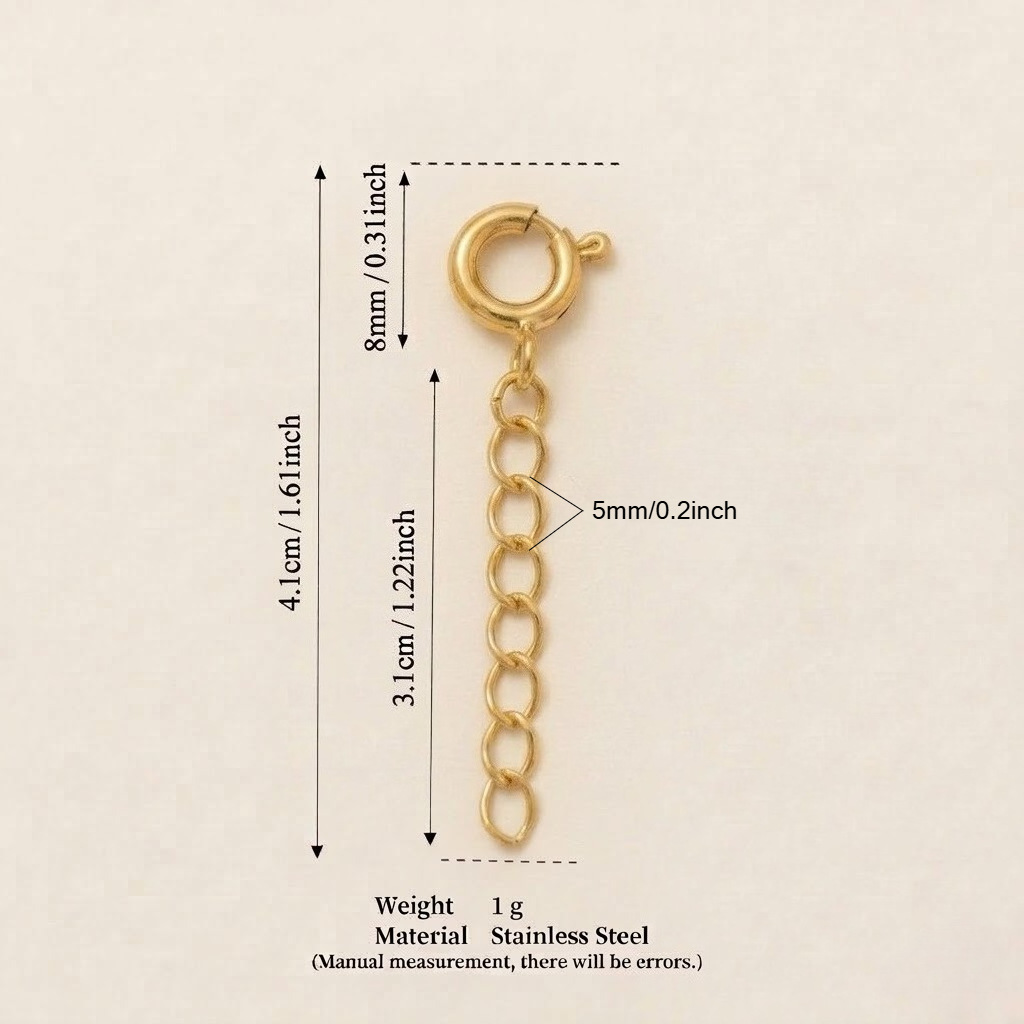Gold 3 7 rings chain