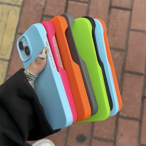Apple 16 pro max電話ケース、iPhone 15 Promax超薄型14 Proハーフパック、13 Proに適した無地のスキンテクスチャマット - Product Image 1