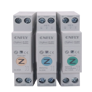 CNFLY-Interruptor inteligente ZigBee con temporizador, Kwh medidor de energía, disyuntor en miniatura para uso doméstico, control de medición Tuya