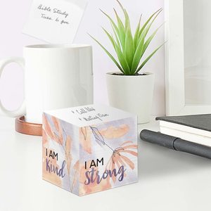 Cubo de notas adhesivas motivacionales, bloque de notas impreso en 4 lados/mensajes de potenciación brillantes