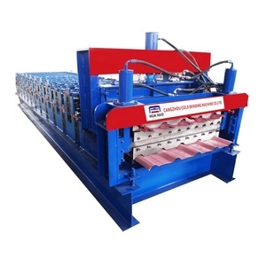 Huanuo sườn loại tấm tùy chỉnh ibr sóng mái cán hình thành máy làm gạch - Product Image 2