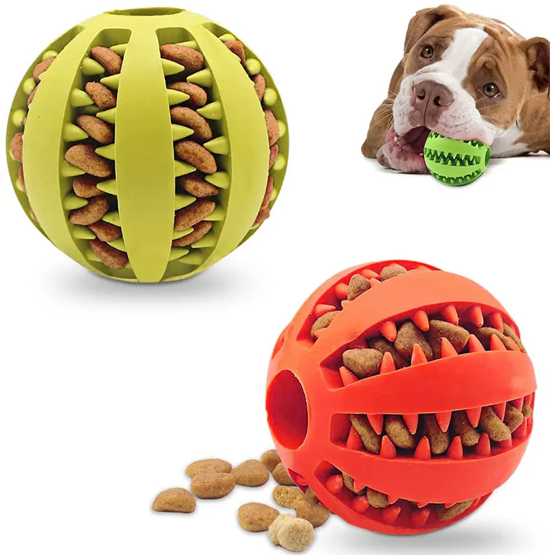 Pet Manufacturer Magic Rolling Dog Ball Interactive Dog Toy Slow Feeder Chew Pet Dog Toys Treat Dispenser Toy