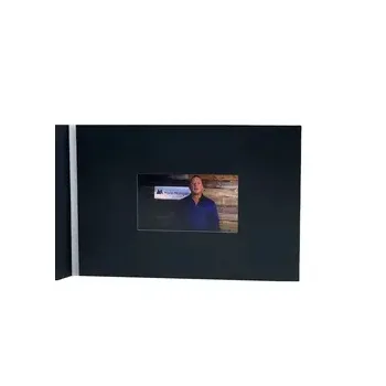 Lettore pubblicitario lcd di alta qualità 7 pollici schermo lcd video biglietto di auguri brochure digitale per il modulo brochure video di marketing