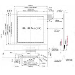2.36英寸白色lcd模块8位并行/Spi/I2c 128x22 OLED显示器 - Product Image 6