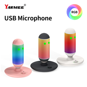 スマート有線USBデスクトップマイク (歌うゲーム教会教育用)-スタジオおよび電話用の多用途マイク - Product Image 2