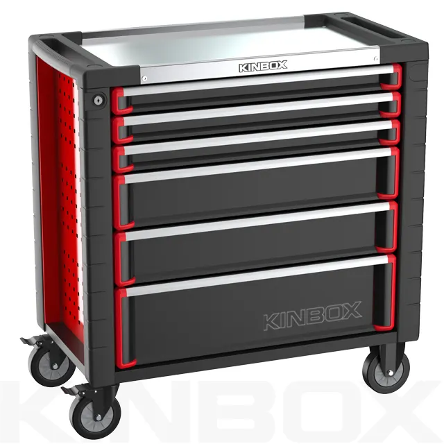 Ningbo Kinbox 7 çekmeceli dolap 35 inç sabit kutulu alet kutusu araba için sabitleme
