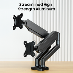 2 monitör için monitör kolları bilgisayar ekranları 10 ila 24 inç ayarlanabilir bahar monitör masası montaj - Product Image 6