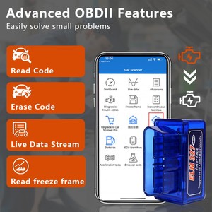 Personalización V2.1 Mini Elm327 Obdii escáner BT5.0 para Android IOS Torque OBDII herramienta de escaneo Mini lector de código Obd2 - Product Image 2