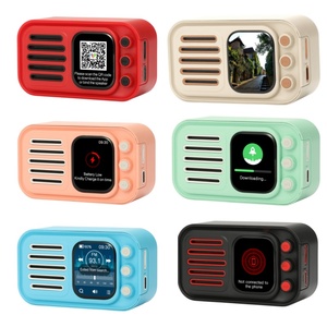 Nuevo altavoz inteligente con pantalla táctil, compatible con la aplicación, pantalla de letras, mensaje push, BT, TF, altavoz FM, novedad de - Product Image 5