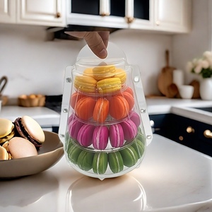 Nhựa vỉ 4 tầng lớp <span class=keywords><strong>Macaron</strong></span> tháp hiển thị đứng Rack chủ đối với Đảng sử dụng - Product Image 4