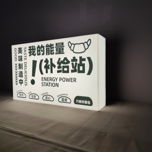 Ngoài trời 3D Acrylic LED Đăng tùy chỉnh vòng xoay hộp đèn quảng cáo 12V tiêu thụ điện năng trong nhà treo cài đặt - Product Image 4