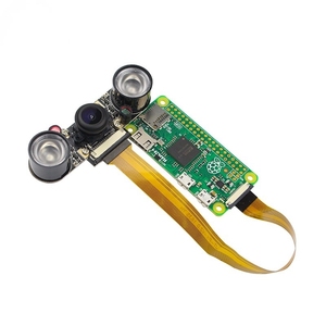 Cámara de visión nocturna Raspberry Pi Zero + 2 uds. Módulo de cámara LED IR de 5MP para cámara web de ojo de pez gran angular Raspberry Zero - Product Image 2