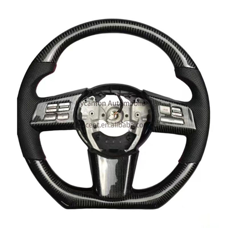 Cuero + fibra de carbono + costura negra