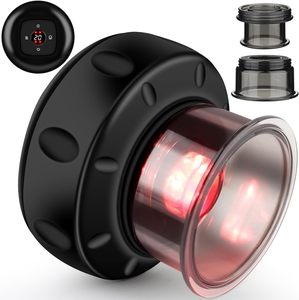 Elektrikli çukurluğu seti, akıllı kırmızı ışık elektrikli çukurluğu terapi makinesi ile 12 masaj ve 12 ısıtma modları kupa çekme makinesi - Product Image 1