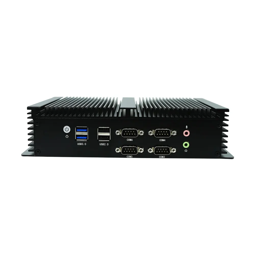 Eglobal sin ventilador PC Industrial Core I5 4278U I7 4578U 6xRS232 COM 2,5 Gb LAN HD VGA 8xUSB Win10/Linux Mini PC