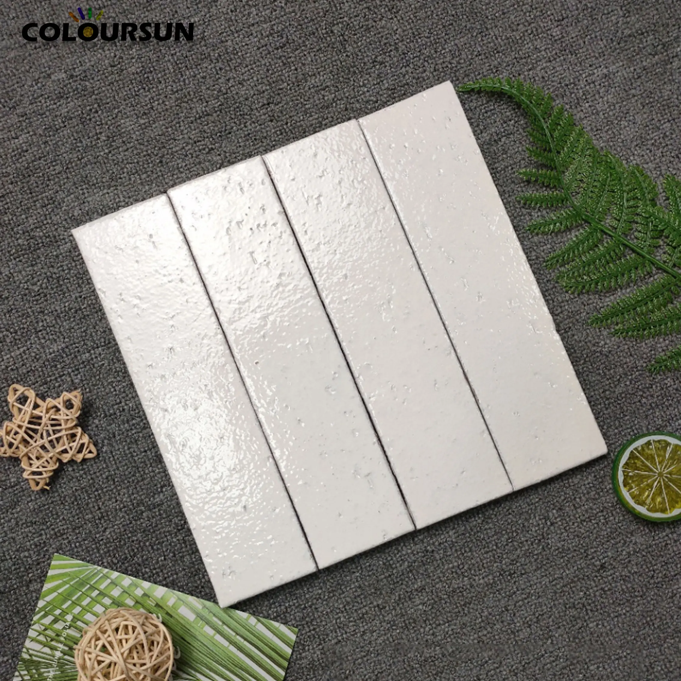 Handmade Subway Backsplash Tile for Kitchen Traditional Design with Glossy Luster Anti-Slip for Interior Wall Use