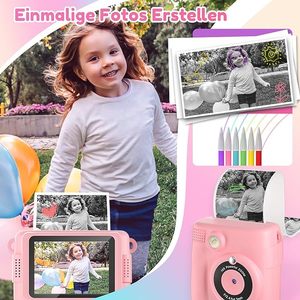 Jumon kịp thời phim nhiệt in ấn máy ảnh cho trẻ em của máy ảnh kỹ thuật số nhiếp ảnh video 1080P trẻ em của món quà có ý nghĩa - Product Image 5