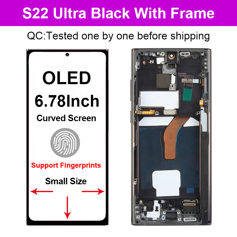 OLED.6.78 "ดำพร้อมกรอบ