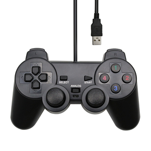 Controlador USB con cable Gamepad Joystick para PC Computadora portátil Arcade Gamepad de vibración para PC Controlador de juegos - Product Image 1