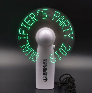 Mini pantalla LED portátil, ventilador eléctrico de mano, mensaje personalizable, programable para coche, uso en Hotel al aire libre, opción española - Product Image 4
