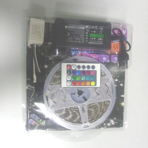 RGB SMD 5050 <strong>Led</strong> <strong>Strip</strong> Kit IP65 5M <strong>Strips</strong> and Power Supply Adapter and 24key Mini Remote Controller As a Set - Product Image 2