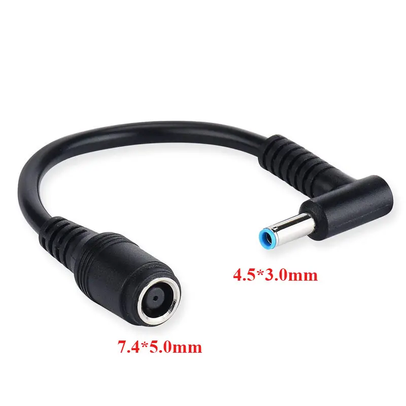 Laptop Adapter Converter Kabel 7.4*5.0Mm Vrouw Naar 4.5*3.0Mm Mannelijke Tip Voor Hp Notebook Adapter Connector