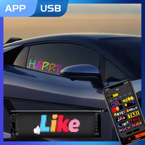 Новый продукт 1560*232 мм светодиодный Автомобильный знак USB программируемая светодиодная матричная панель прокрутки сообщений гибкий светодиодный дисплей - Product Image 5