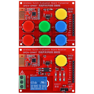 2.4G Wireless Switch Evaluation Board Remote Kit 6-Channel <strong>Transmitter</strong> <strong>Receiver</strong> Module Without Programming for DIY - Product Image 1