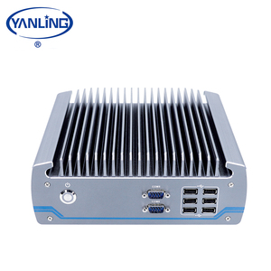 Yanling-potente ordenador industrial Sin ventilador, pc integrado con procesador intel i9-9900T, 35W - Product Image 4
