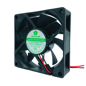 YOFOLON 7020制造商70 * 20毫米12v 24v轴向冷却风扇电机，用于中央处理器电脑机箱Dc排气工业叶轮风扇 - Product Image 2