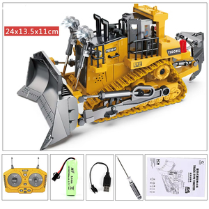 RC kamyon 2.4G 1:14 büyük alaşım simülasyon hafif müzik ekskavatör kovası 22CH araç modeli hobi oyuncaklar RC ekskavatör - Product Image 6