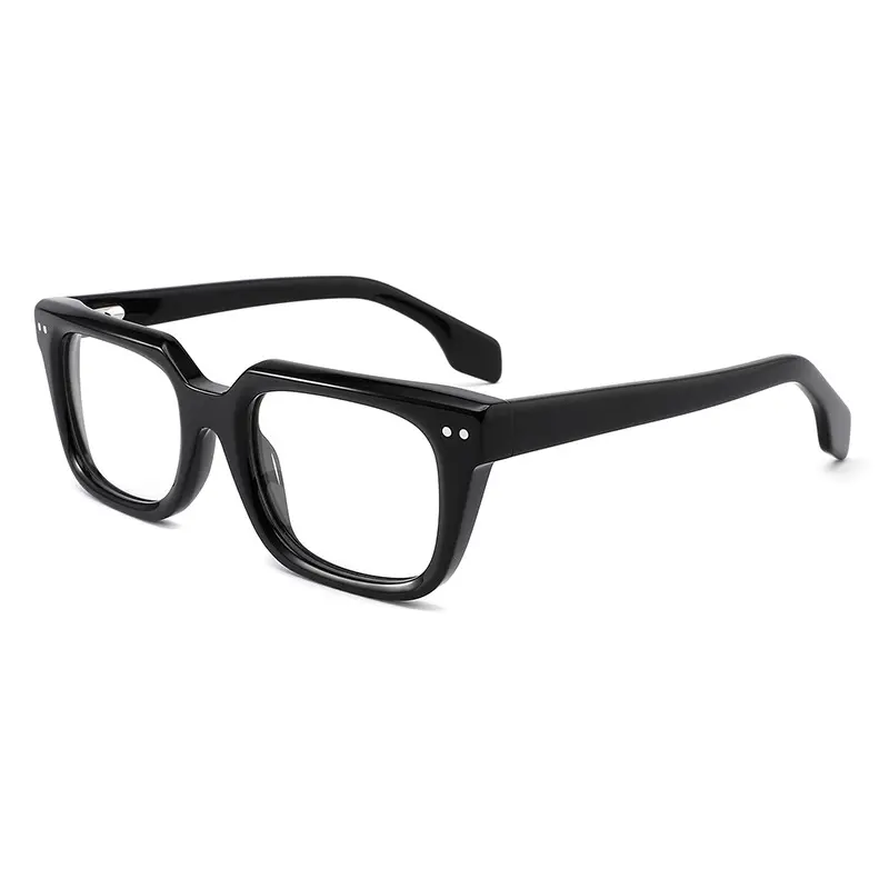 2023 nueva llegada 0,8 placa gruesa Marco de anteojos Retro clásico cuadrado Anti azul Marco de gafas ópticas hombres mujeres