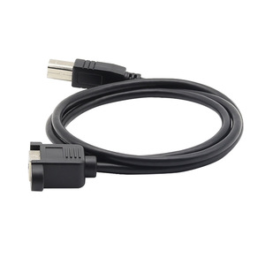 USB 2.0 b型公母延长线，带螺钉面板，用于打印机扫描仪磁盘 - Product Image 4