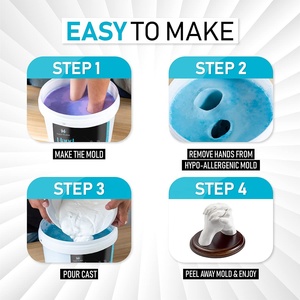 יד ערכת לזוגות או משפחה DIY טיח יד עובש מזכרת פיסול ערכת מתנות בשבילה