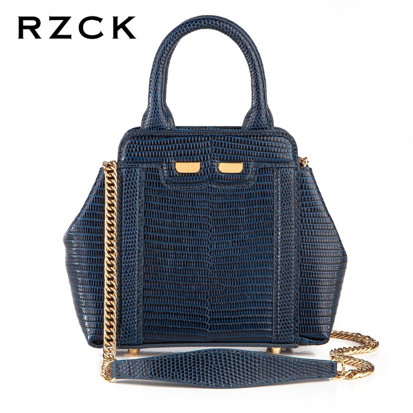 Motif crocodile - Bleu foncé