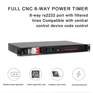 Secuenciador de potencia digital de 8 canales de etapa profesional HG8 con función de control de red de interfaz RS232 - Product Image 4