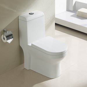 Wholesale Cheap Modern Hotel Sanitary Ware Water Closet Bathroom Wc <strong>Toilet</strong> Set One Piece <strong>P</strong> Trap Ceramic <strong>Toilet</strong>